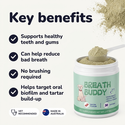 Breath Buddy™ — Dog Teeth Cleaning Powder