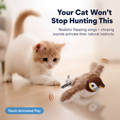 Rechargeable Flapping Bird Cat Toy