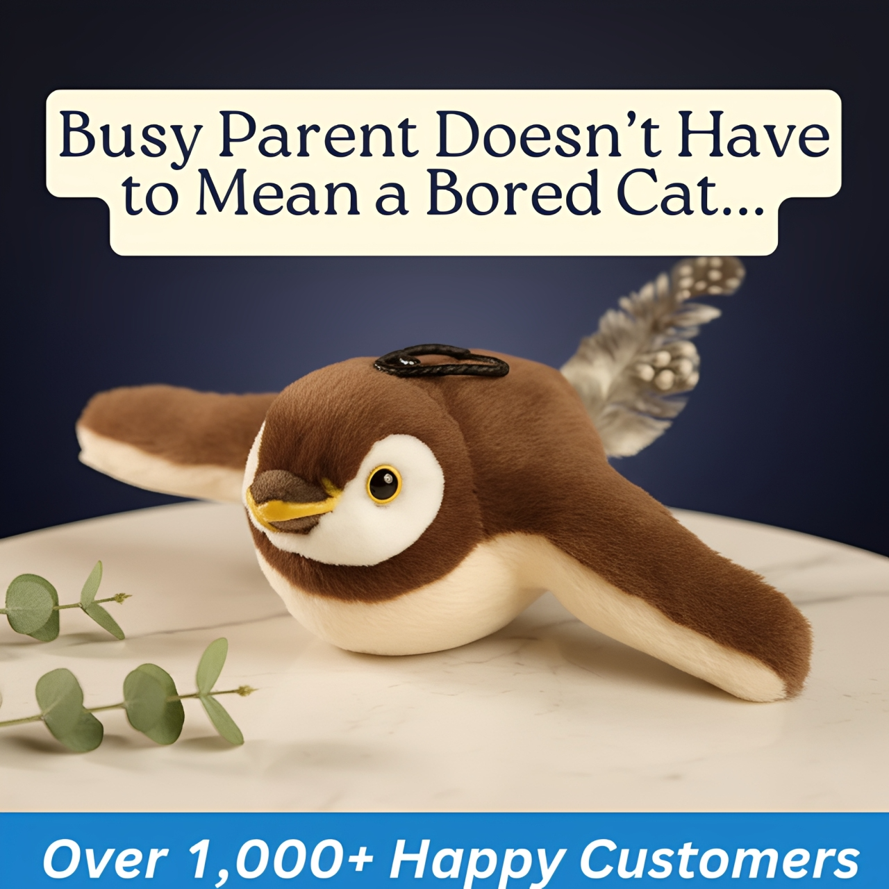 Rechargeable Flapping Bird Cat Toy